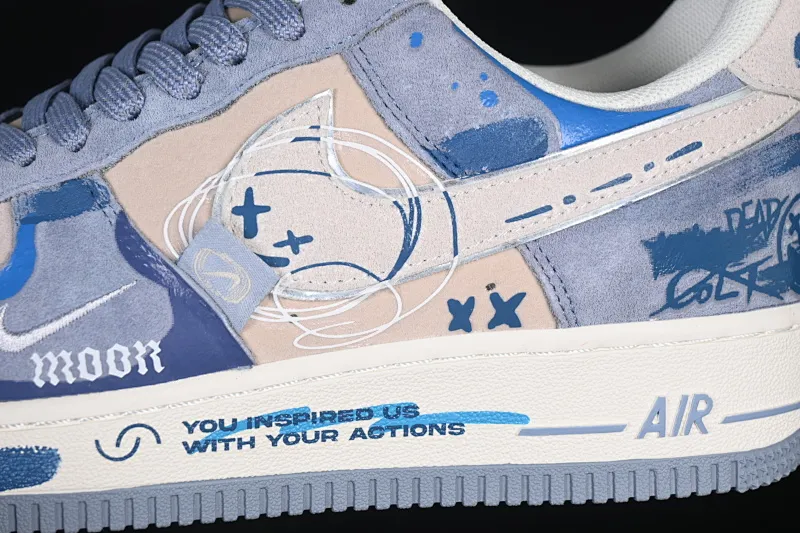 All categories Nk Air Force 1 Air Force series Nk Air Force 1 Low Air Force low-top Nike Air Force 1'07 Low "Emotional Sketch" Hand-painted graffiti Emotional sketch Air Force 1 low-top casual sneakers CD1212-111